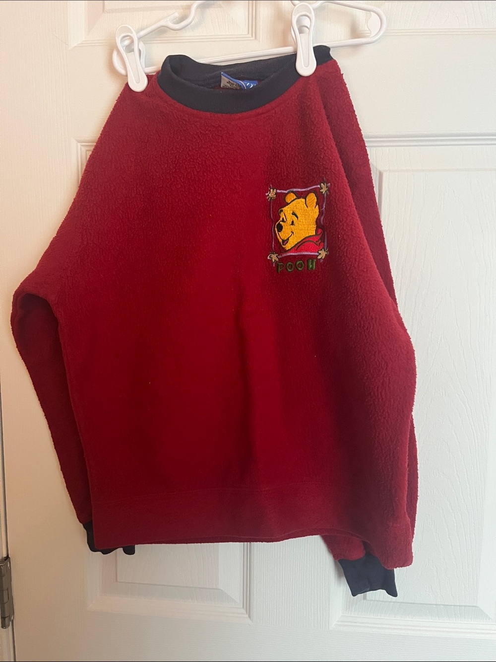 Vintage Kids' Winnie the Pooh Red Fleece Sweatshirt